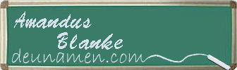 Amandus Blanke Visitenkarte